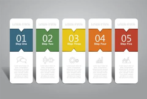 Infographic template. Vector illustration. Can be used for workflow layout Stock Illustration