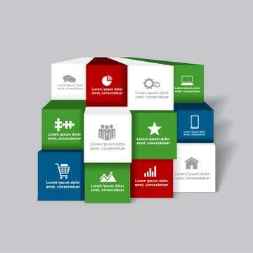 Infographic template. Vector illustration. Stock Illustration