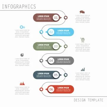 Infographic template. Vector illustration. Illustrazione stock