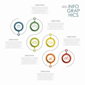 Infographic template. Vector illustration. Illustrazione stock