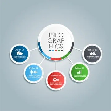 Infographic template. Vector illustration. Illustrazione stock
