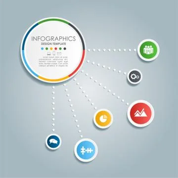 Infographic template. Vector illustration. Stock Illustration