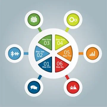 Infographic template. Vector illustration. Stock Illustration