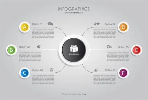 Infographic template. Vector illustration. Illustrazione stock