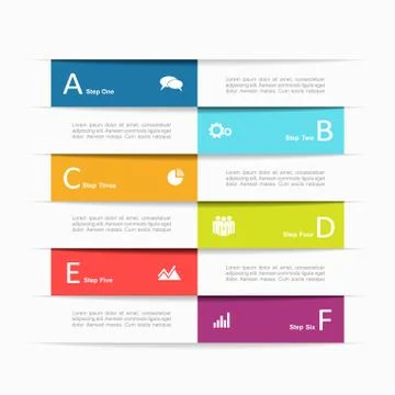 Infographic template. Vector illustration. Stock Illustration