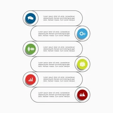 Infographic template. Vector illustration. Illustrazione stock