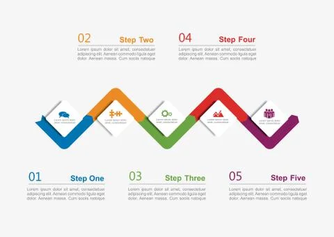 Infographic template. Vector illustration. Stock Illustration