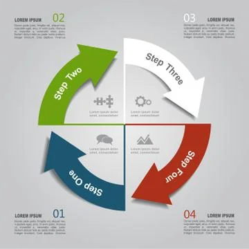 Infographic template. Vector illustration. Used for workflow layout, diagram Stock Illustration
