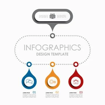 Infographic template. Vector illustration. Used for workflow layout, diagram 스톡 일러스트