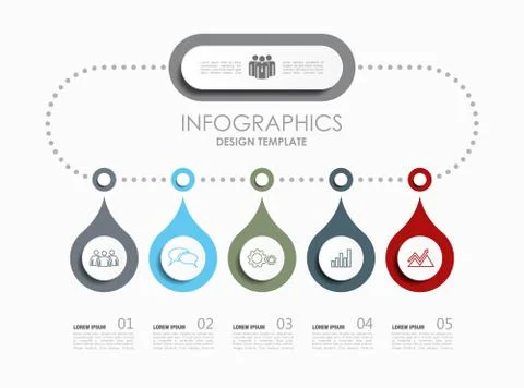 Infographic template. Vector illustration. Used for workflow layout, diagram Illustrazione stock