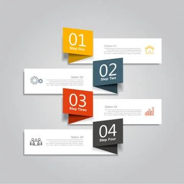 Infographic template. Vector illustration. Used for workflow layout, diagram Stock Illustration