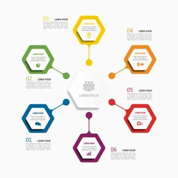 Infographic template. Vector illustration. Used for workflow layout, diagram Stock Illustration