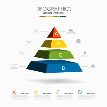 Infographic template. Vector illustration. Used for workflow layout, diagram Stock Illustration