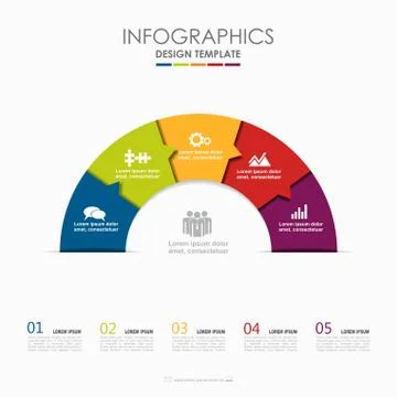 Infographic template. Vector illustration. Used for workflow layout, diagram 스톡 일러스트