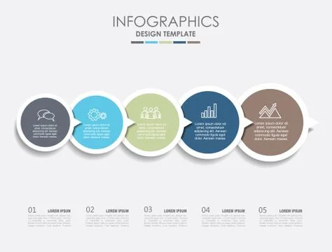 Infographic template. Vector illustration. Used for workflow layout, diagram Stock Illustration