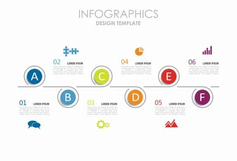 Infographic template. Vector illustration. Used for workflow layout, diagram Stock Illustration