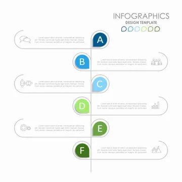 Infographic template. Vector illustration. Used for workflow layout, diagram Stock Illustration