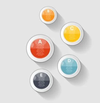 Infographic Templates for Business Vector Illustration. Illustrazione stock