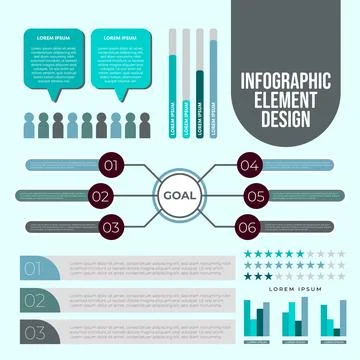 Infographic templates, charts, diagrams, timelines in modern data visualization イラスト素材