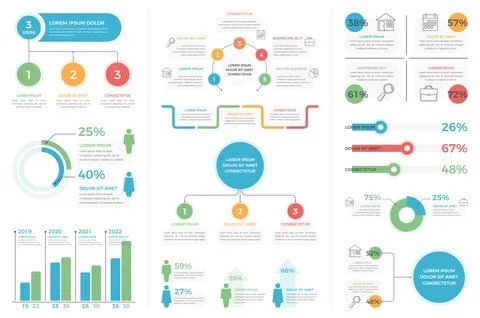Infographic Templates Illustrazione stock