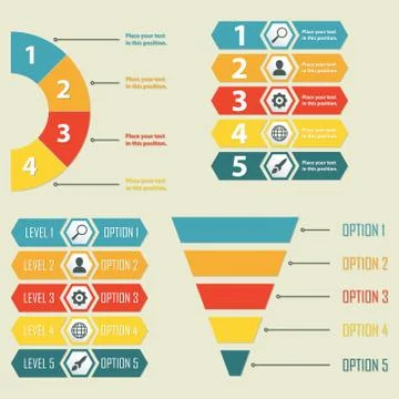 Infographic templates. Infographics design elements for web, layout, banner イラスト素材