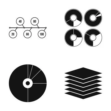 Infographic timeline and data visualization elements set Stock Illustration