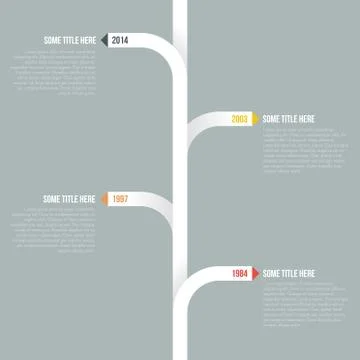 Infographic Timeline or Progress Report Template Stock Illustration