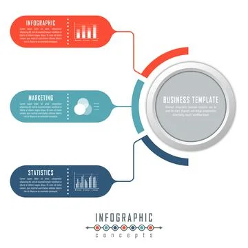 Infographic timeline template can be used for chart, diagram, web design, pre Stock Illustration