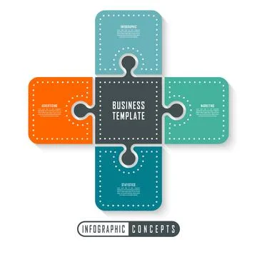 Infographic timeline template for chart, diagram Stock Illustration