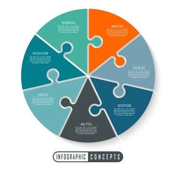 Infographic timeline template for chart, diagram Stock Illustration