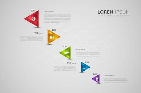 Infographic timeline template Stock Illustration