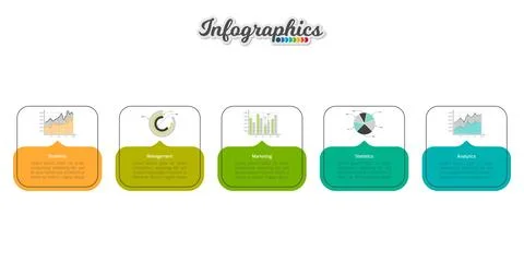Infographic timeline template Illustrazione stock