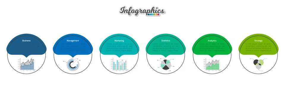 Infographic timeline template Illustrazione stock