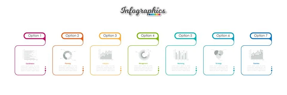 Infographic timeline template Illustrazione stock