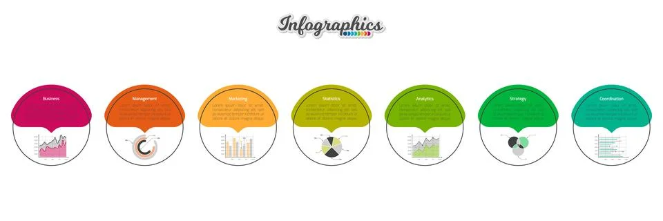 Infographic timeline template Illustrazione stock