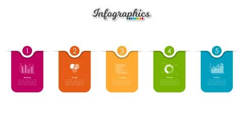 Infographic timeline template Illustrazione stock