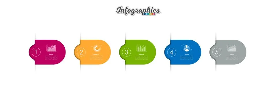 Infographic timeline template Illustrazione stock