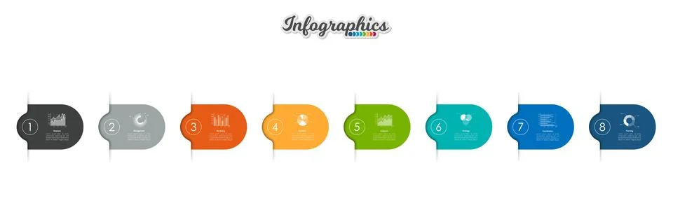 Infographic timeline template Illustrazione stock
