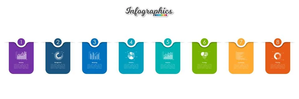 Infographic timeline template Illustrazione stock