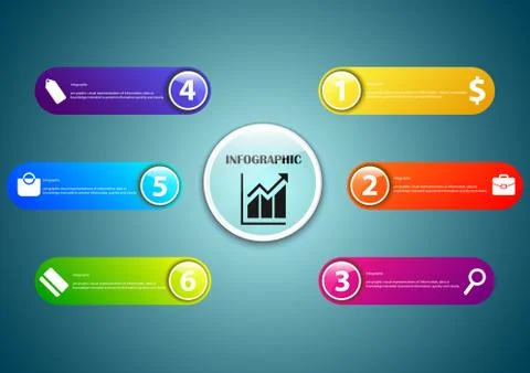 Infographic transparent circle icon Stock Illustration