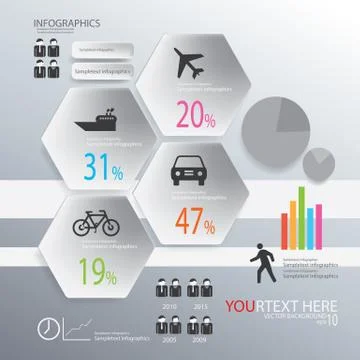 Infographic transportion Stock Illustration