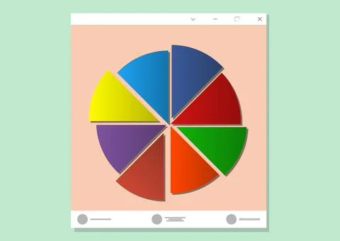 Infographic UI Design Template Vector Illustration Stock Illustration