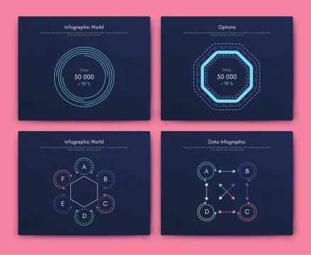 Infographic vector brochure elements for business illustration Stock Illustration