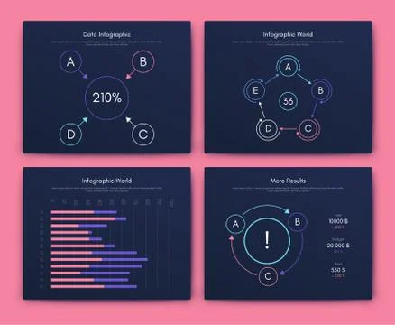Infographic vector brochure elements for business illustration イラスト素材