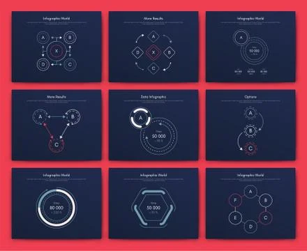 Infographic vector brochure elements for business illustration イラスト素材