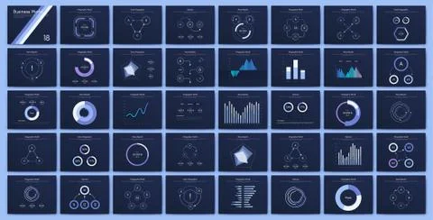 Infographic vector brochure elements for business illustration Stock Illustration