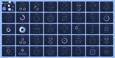Infographic vector brochure elements for business illustration Stock Illustration