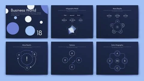 Infographic vector brochure elements for business illustration Stock Illustration