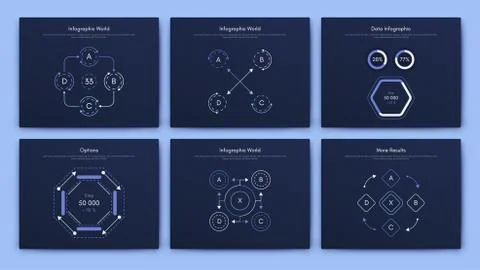 Infographic vector brochure elements for business illustration Stock Illustration