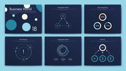 Infographic vector brochure elements for business illustration Stock Illustration